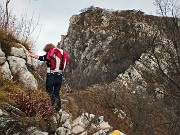 55 e via per l'utlimo tratto impegnativo su roccette